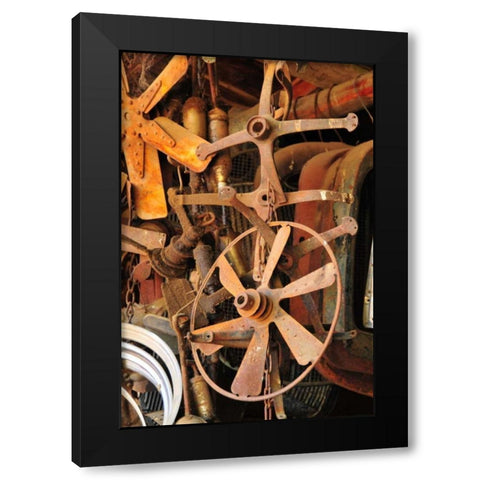 New Era VII Black Modern Wood Framed Art Print by Berzel, Erin