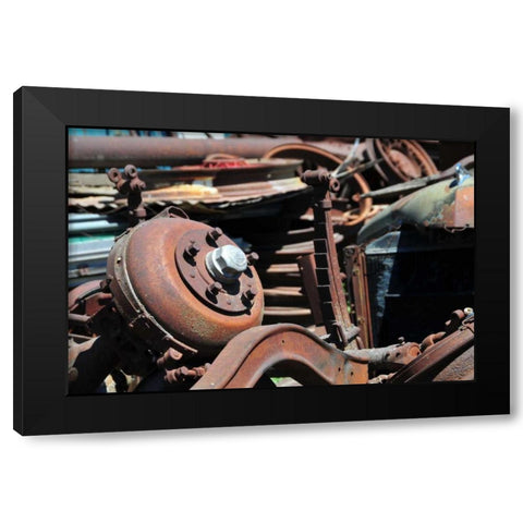 New Era IX Black Modern Wood Framed Art Print by Berzel, Erin