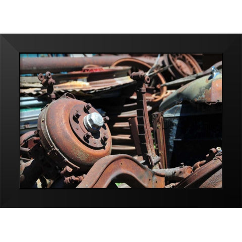 New Era IX Black Modern Wood Framed Art Print by Berzel, Erin