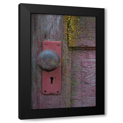Barn Door Black Modern Wood Framed Art Print by Berzel, Erin