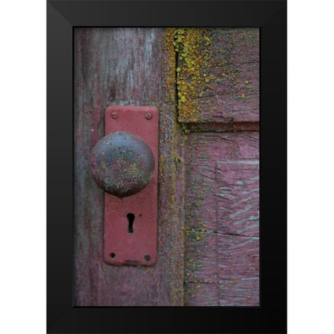 Barn Door Black Modern Wood Framed Art Print by Berzel, Erin