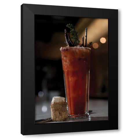 Cocktail Hour X Black Modern Wood Framed Art Print with Double Matting by Berzel, Erin