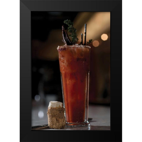 Cocktail Hour X Black Modern Wood Framed Art Print by Berzel, Erin