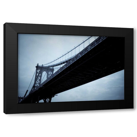 Manhattan Bridge I Black Modern Wood Framed Art Print by Berzel, Erin