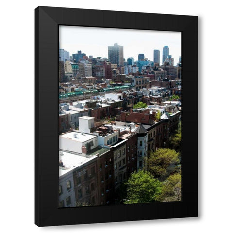 West Manhattan Black Modern Wood Framed Art Print by Berzel, Erin