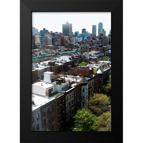 West Manhattan Black Modern Wood Framed Art Print by Berzel, Erin
