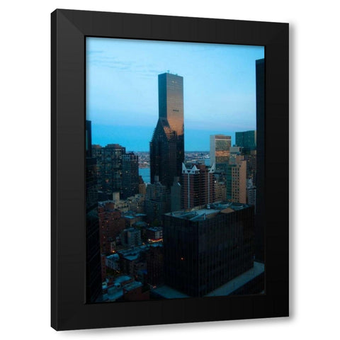 Trump World Tower II Black Modern Wood Framed Art Print by Berzel, Erin