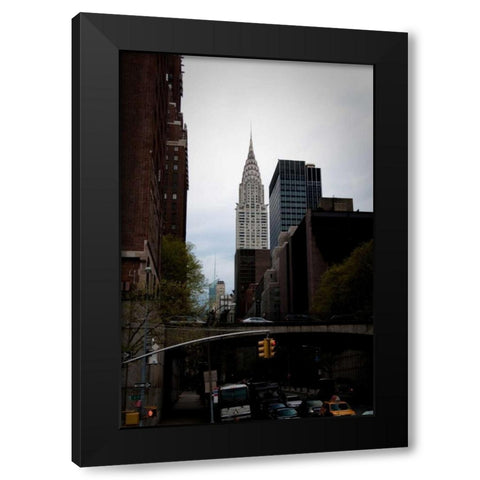 Chrysler Building I Black Modern Wood Framed Art Print with Double Matting by Berzel, Erin