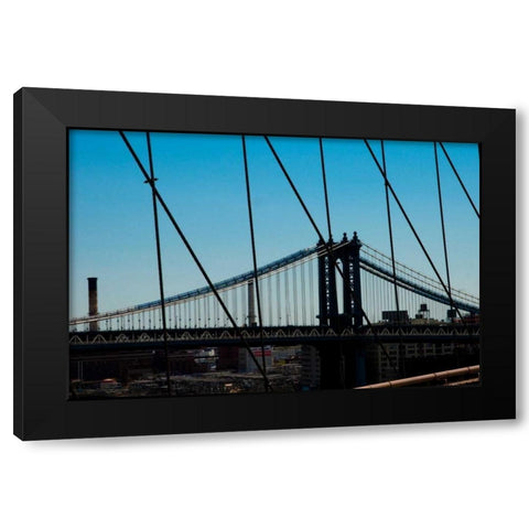 Manhattan Bridge IV Black Modern Wood Framed Art Print by Berzel, Erin