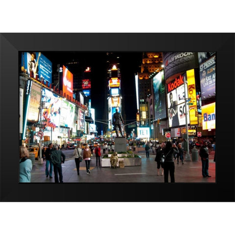 Times Square I Black Modern Wood Framed Art Print by Berzel, Erin