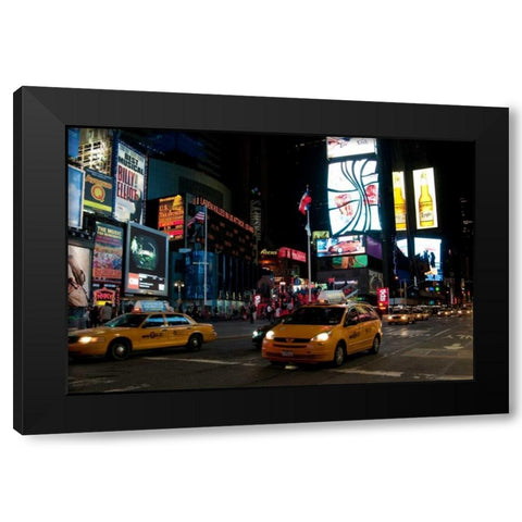 Times Square II Black Modern Wood Framed Art Print by Berzel, Erin