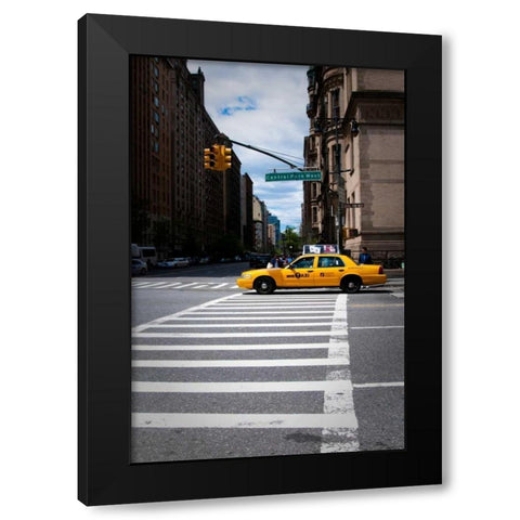 Central Park West Black Modern Wood Framed Art Print by Berzel, Erin