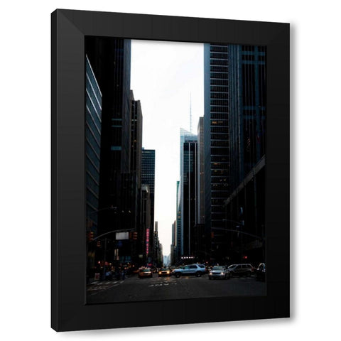 Radio City Black Modern Wood Framed Art Print with Double Matting by Berzel, Erin