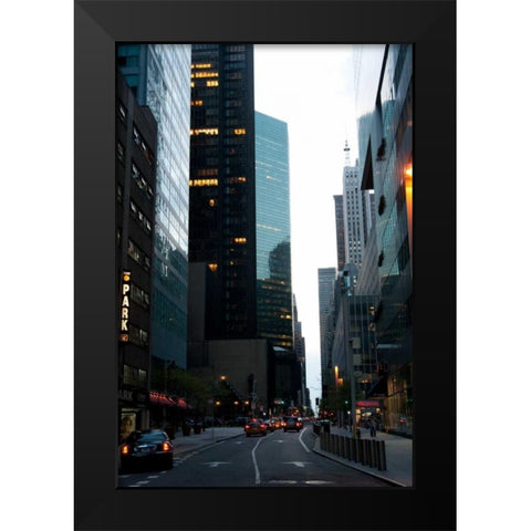 NYC Diamond District Black Modern Wood Framed Art Print by Berzel, Erin