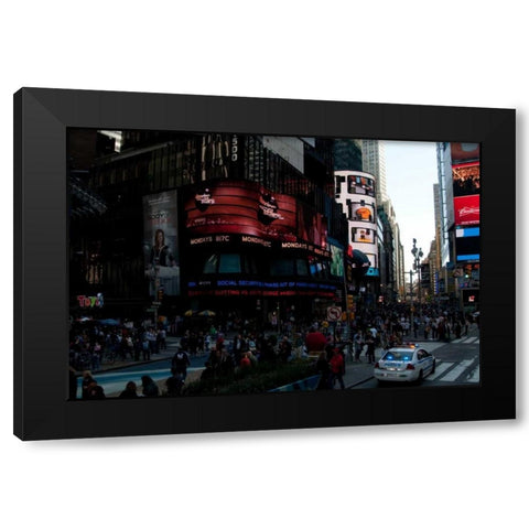 Times Square IV Black Modern Wood Framed Art Print by Berzel, Erin