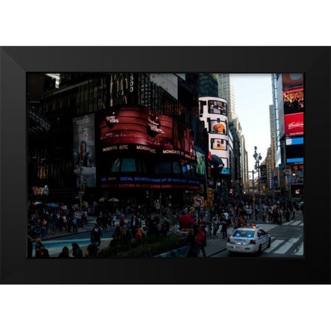 Times Square IV Black Modern Wood Framed Art Print by Berzel, Erin