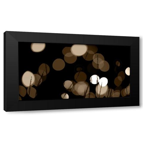 Bokeh Grass II Black Modern Wood Framed Art Print with Double Matting by Berzel, Erin