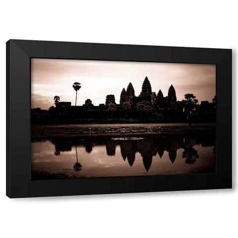 Sepia Sunrise I Black Modern Wood Framed Art Print by Berzel, Erin