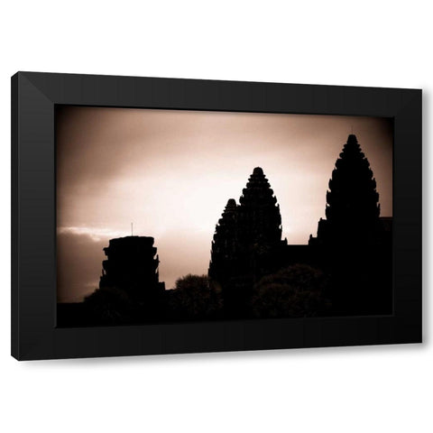 Sepia Sunrise II Black Modern Wood Framed Art Print by Berzel, Erin