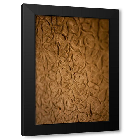 Orchid Carving I Black Modern Wood Framed Art Print with Double Matting by Berzel, Erin