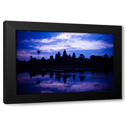 Angkor Wat Sunrise III Black Modern Wood Framed Art Print by Berzel, Erin