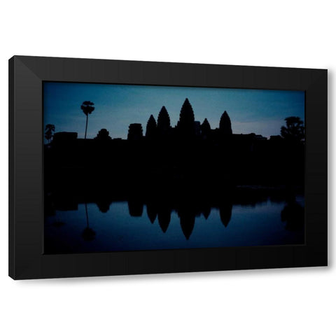 Angkor Wat Sunrise IV Black Modern Wood Framed Art Print by Berzel, Erin