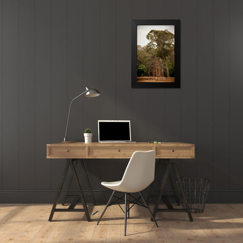 Prasat Suor Prat I Black Modern Wood Framed Art Print by Berzel, Erin