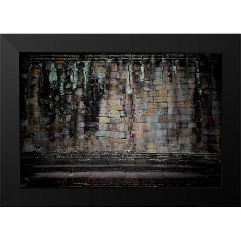 Colors of Preah Khan Black Modern Wood Framed Art Print by Berzel, Erin