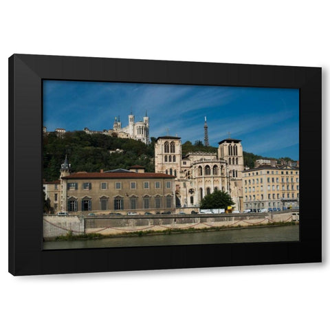 Vieux Lyon I Black Modern Wood Framed Art Print with Double Matting by Berzel, Erin