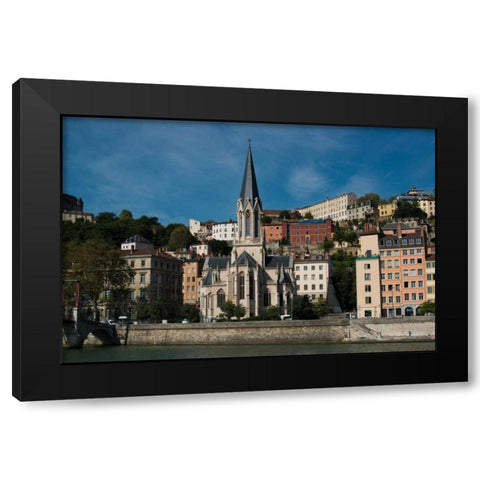 Vieux Lyon II Black Modern Wood Framed Art Print by Berzel, Erin