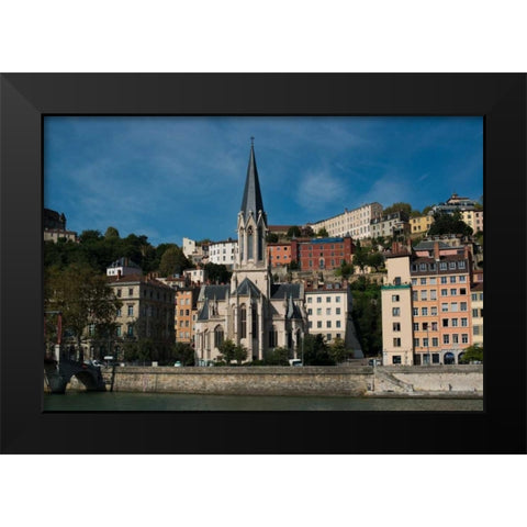 Vieux Lyon II Black Modern Wood Framed Art Print by Berzel, Erin