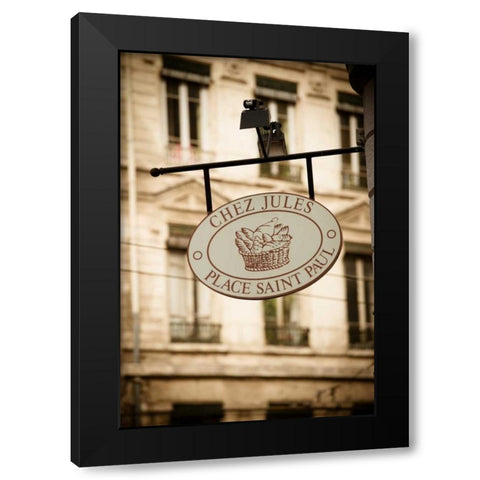 Place Saint Paul Black Modern Wood Framed Art Print with Double Matting by Berzel, Erin