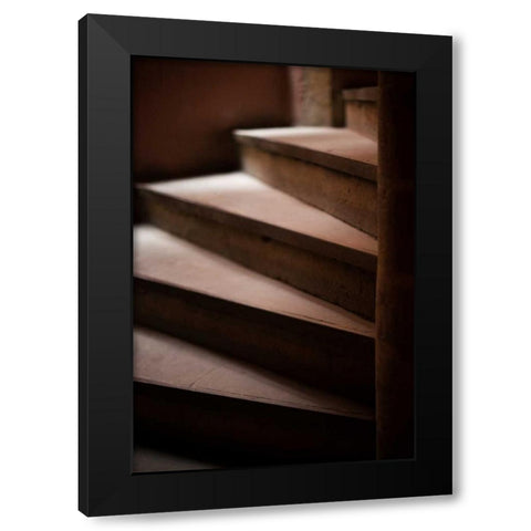 Old Lyon Stairway III Black Modern Wood Framed Art Print with Double Matting by Berzel, Erin