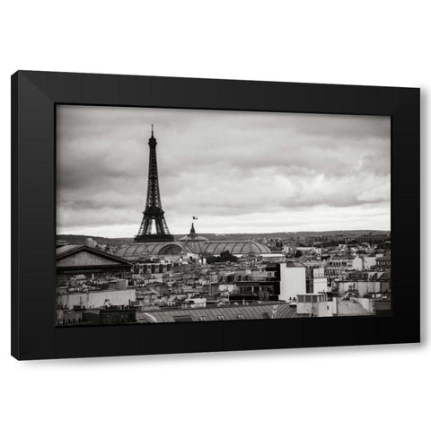 Paris BW I Black Modern Wood Framed Art Print by Berzel, Erin