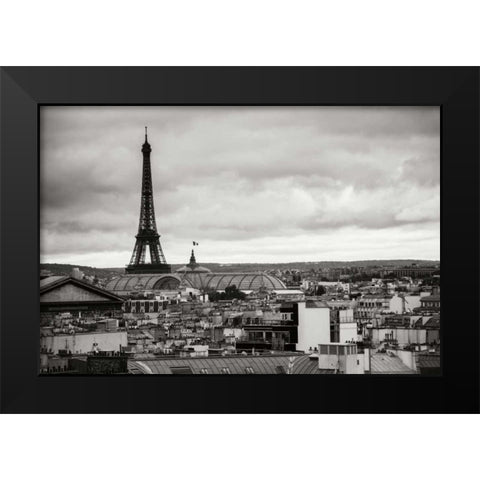 Paris BW I Black Modern Wood Framed Art Print by Berzel, Erin