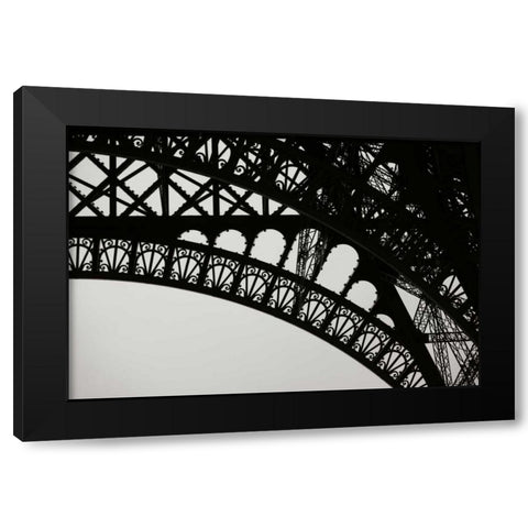 Eiffel Tower Latticework III Black Modern Wood Framed Art Print by Berzel, Erin