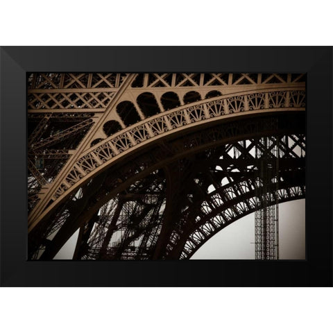 Eiffel Tower Arc I Black Modern Wood Framed Art Print by Berzel, Erin