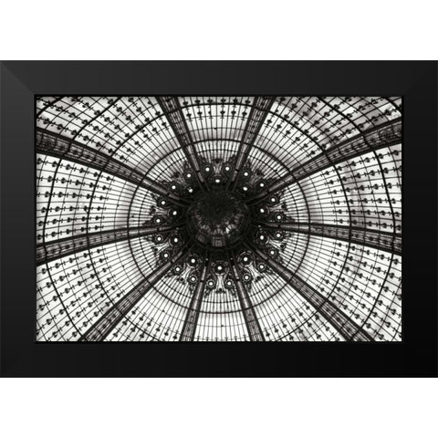 Galeries Lafayette III BW Black Modern Wood Framed Art Print by Berzel, Erin