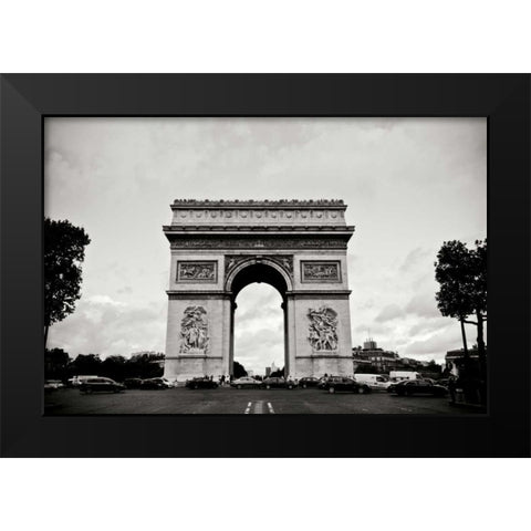 Arc de Triomphe I Black Modern Wood Framed Art Print by Berzel, Erin