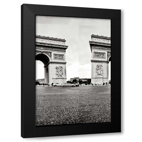 Ave Champs Elysees V Black Modern Wood Framed Art Print with Double Matting by Berzel, Erin