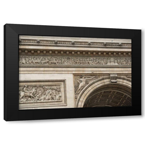 Arc de Triomphe III Black Modern Wood Framed Art Print with Double Matting by Berzel, Erin