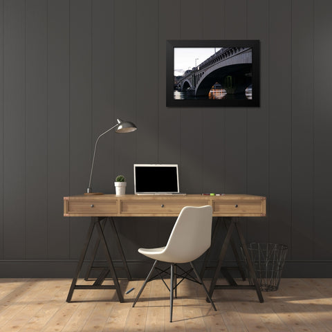 Wilson Bridge I Black Modern Wood Framed Art Print by Berzel, Erin