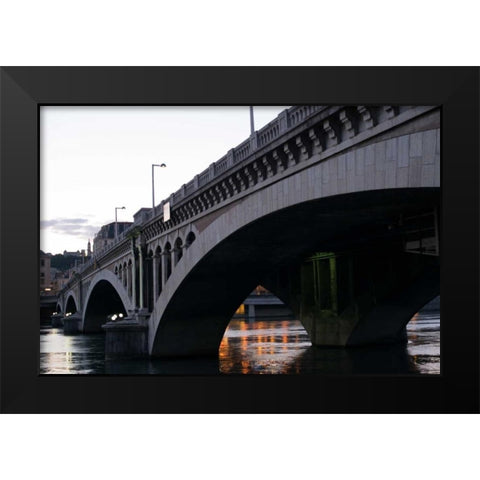 Wilson Bridge I Black Modern Wood Framed Art Print by Berzel, Erin
