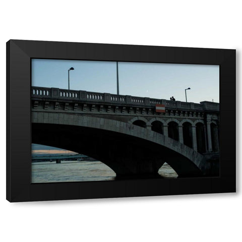 Wilson Bridge II Black Modern Wood Framed Art Print with Double Matting by Berzel, Erin