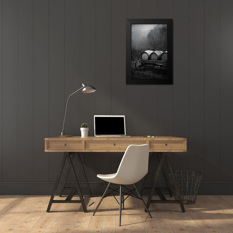 BW Oregon Wine Country II Black Modern Wood Framed Art Print by Berzel, Erin