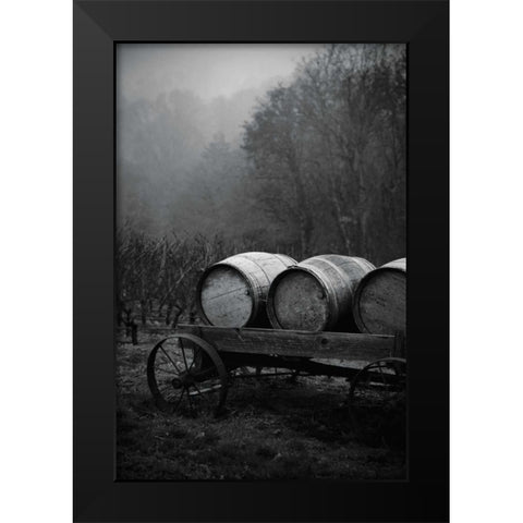 BW Oregon Wine Country II Black Modern Wood Framed Art Print by Berzel, Erin