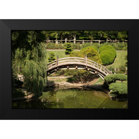 Moon Bridge I Black Modern Wood Framed Art Print by Berzel, Erin