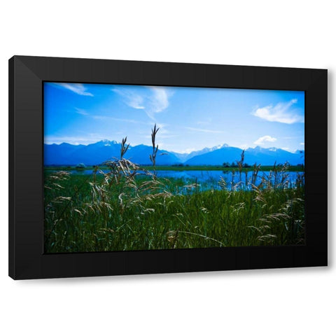 Mission Mountains II Black Modern Wood Framed Art Print by Berzel, Erin