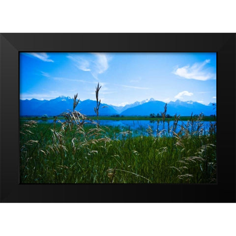 Mission Mountains II Black Modern Wood Framed Art Print by Berzel, Erin