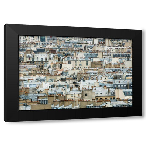 Paris Rooftops I Black Modern Wood Framed Art Print by Berzel, Erin